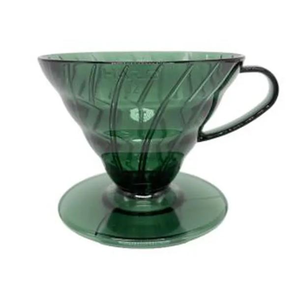 Hario V60-02 Plastic Dripper Transparent Bonsai Green