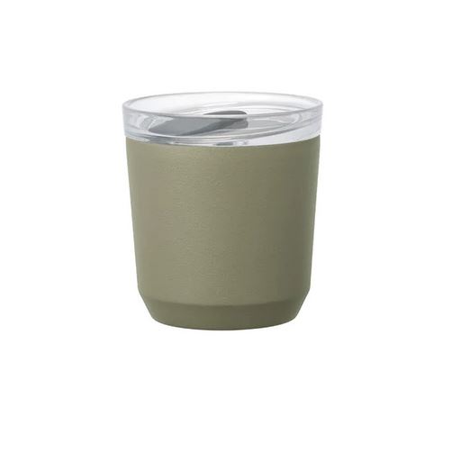 Kinto To Go Tumbler with Plug Khaki 240ml