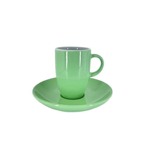 Inker New High Cup+Saucer 160ml Mint Green 6pcs
