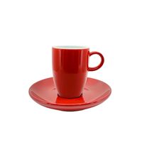 Inker New High Cup+Saucer 160ml Red 6pcs Inker New High Cup+Saucer 160ml Red 6pcs