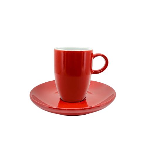 Inker New High Cup+Saucer 160ml Red 6pcs