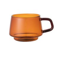 Kinto Sepia Glass Cup Amber 4x270ml