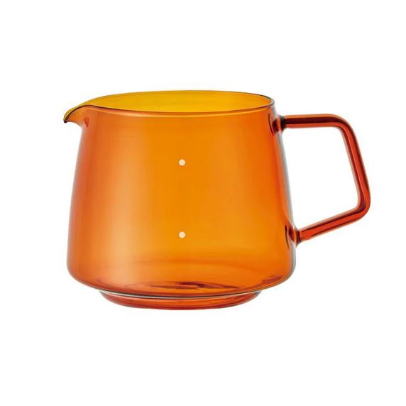 Kinto Sepia Glass Jug Amber 600ml