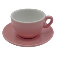 Inker cup with saucer Cappuccino 170ml Pink 6 pcs Inker cup with saucer Cappuccino 170ml Pink 6 pcs