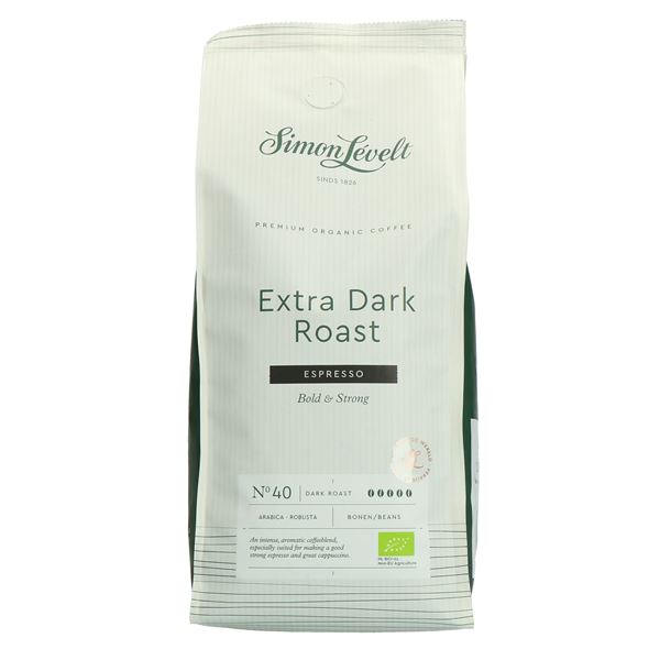 Simon Lévelt Organic Espresso Extra Dark Roast Beans 500g