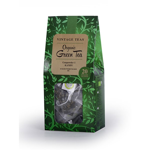 Vintage Teas Organic Green Tea 20 pyramids 50g