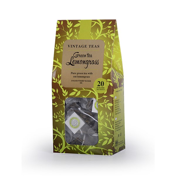 Vintage Teas Green Tea Lemongrass 20 pyramids 50g