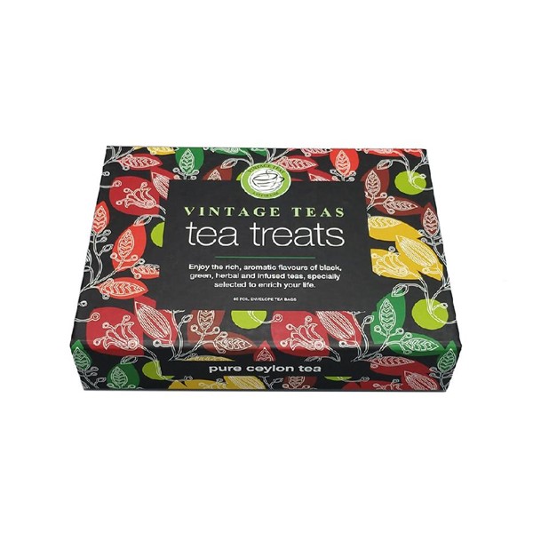 Vintage Teas 6 Compartment Paper Box 6x10 teabags