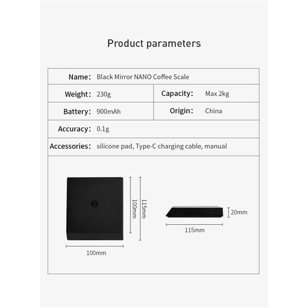 Timemore Nano Scale White