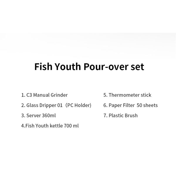 Timemore C3 Pour Over Set Fish Youth Black