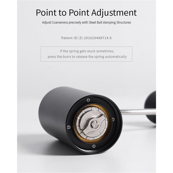 Timemore Grinder C2 Matt Black (titanium burrs)