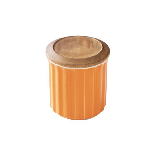 Origami Ceramic Canister Orange