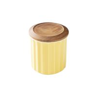 Origami Ceramic Canister Yellow Origami Ceramic Canister Yellow