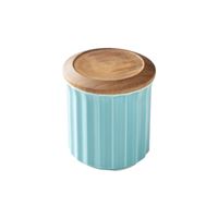Origami Ceramic Canister Turquoise Origami Ceramic Canister Turquoise