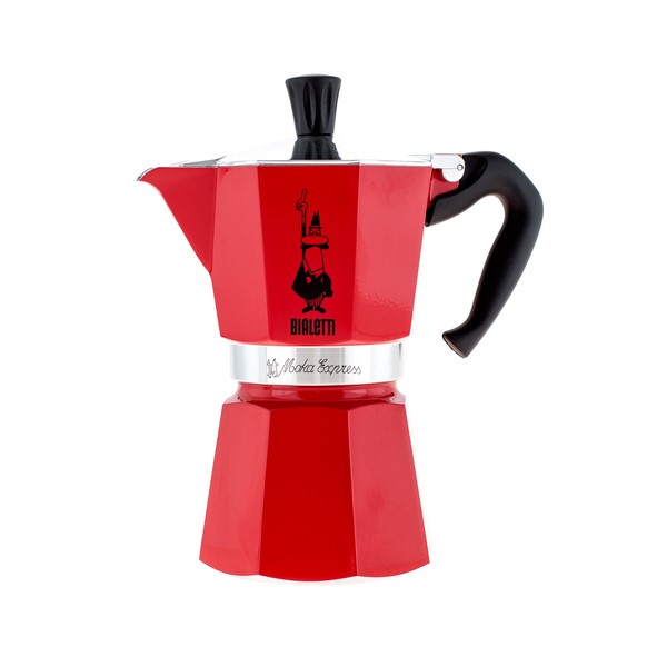 Bialetti Moka Express 6 cup Red 300ml