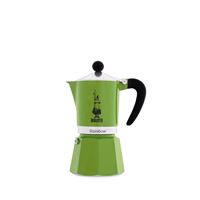 Bialetti Coffee Pot Rainbow 3 Cup 130ml Green Bialetti Coffee Pot Rainbow 3 Cup 130ml Green