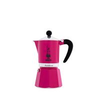 Bialetti Coffee Pot Rainbow 3 Cup 130ml Fuchsia