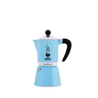 Bialetti Coffee Pot Rainbow 3 Cup 130ml Blue Bialetti Coffee Pot Rainbow 3 Cup 130ml Blue