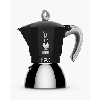 Bialetti Moka Induction 4 Cup Black 160ml