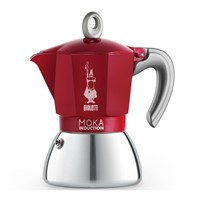 Bialetti Moka Induction 6 cup Red 300ml