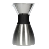 Asobu Pour Over Coffee Maker PO300 Silver/Black 1000ml Asobu Pour Over Coffee Maker PO300 Silver/Black 1000ml
