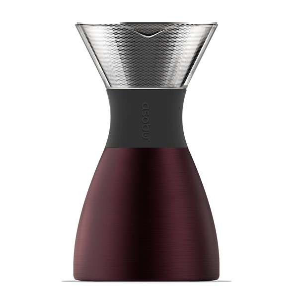 Asobu Pour Over Coffee Maker PO300 Burgundy/Black 1000ml