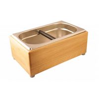 Heavy Tamper Wood Knock Box L