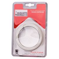 3x Seal + sieve for aluminium Bialetti 12 cup 3x Seal + sieve for aluminium Bialetti 12 cup