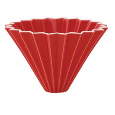 Origami ceramic Dripper M Red