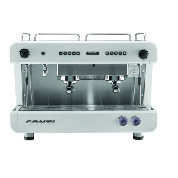CONTI CC202 D 2 Group Espresso Machine White www.coffeever.store