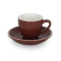 Epic Cup+Saucer 70ml Brown 6 pcs