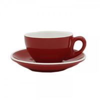 Epic Cup+Saucer 150ml Red 6 pcs