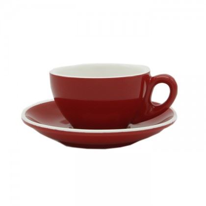 Epic Cup+Saucer 150ml Red 6 pcs