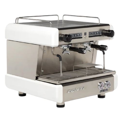 CONTI CC102 Injection Compact 2 Group Espresso Machine White www