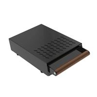 The Knock Drawer Co Grounds Control 1 Black/Walnut Handle The Knock Drawer Co Grounds Control 1 Black/Walnut Handle