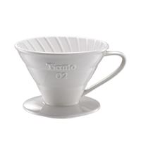 Tiamo Ceramic Coffee Dripper V02 White Tiamo Ceramic Coffee Dripper V02 White