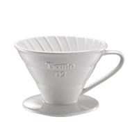 Tiamo Ceramic Coffee Dripper V02 White