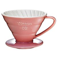 Tiamo Ceramic Coffee Dripper V02 Pink