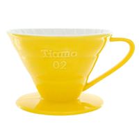 Tiamo Ceramic Coffee Dripper V02 Yellow Tiamo Ceramic Coffee Dripper V02 Yellow