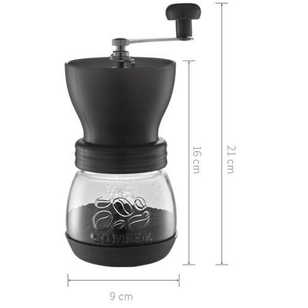 Tiamo Large Coffee Hand Grinder Black