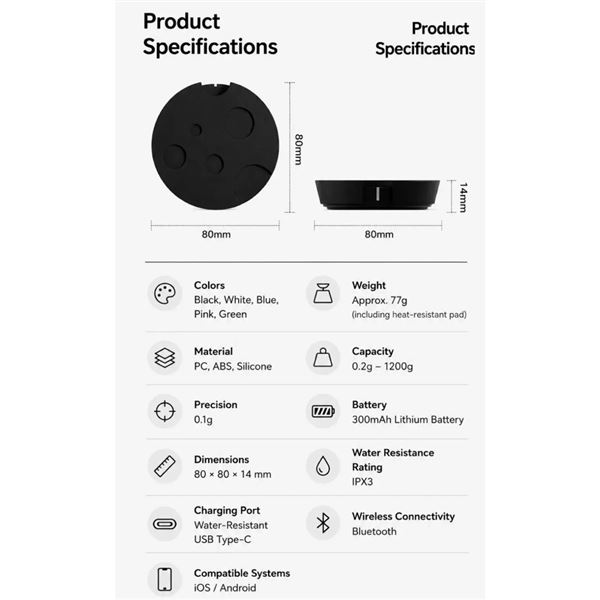 Timemore Black Mirror Dot Scale Black