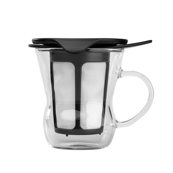 Hario One Cup Tea Maker Black 200ml