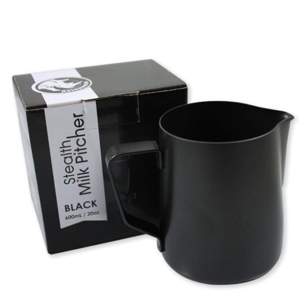 Rhinowares Stealth Milk Pitcher Black 600ml