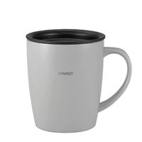 Hario Heat Retention Mug with Lid Grey 300ml