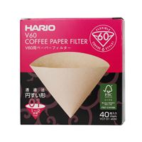 Hario Misarashi brown paper filters V60-01 40 pcs Hario Misarashi brown paper filters V60-01 40 pcs