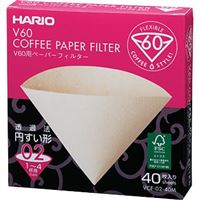 Hario Misarashi brown paper filters V60-02 40pcs