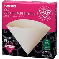 Hario Misarashi brown paper filters V60-02 40pcs Hario Misarashi brown paper filters V60-02 40pcs
