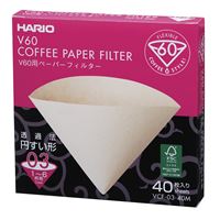 Hario Misarashi brown paper filters V60-03 40 pcs Hario Misarashi brown paper filters V60-03 40 pcs