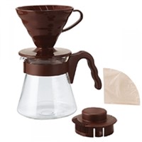 Hario V60 Brown Pour Over Kit Brown