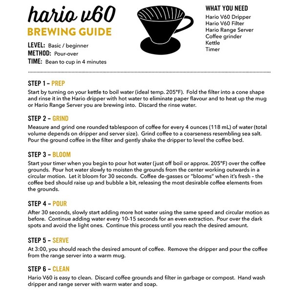 Hario V60-03 Plastic Dripper Transparent